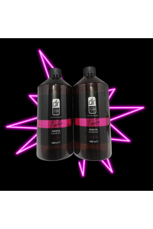 DLR Keratin İpeksi Dokunuş Şampuan 2 Adet 1 Litre