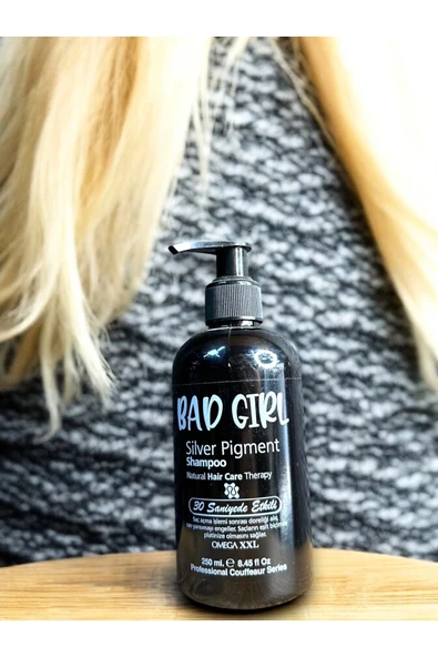 BAD GİRL Sılver Pıgment Shampoo(Şampuan) ürün görseli 1