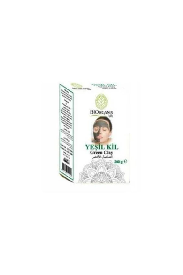 BİORGANİX LİFE Yeşil Kil Maskesi 200Gr