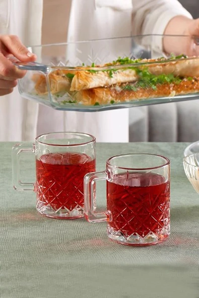 Paşabahçe Timeless 2 Li Kulplu Bardak-fincan 250 cc ürün görseli 1