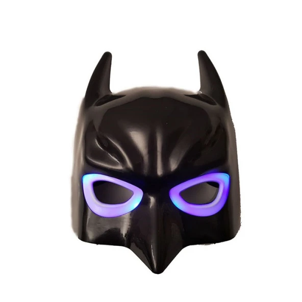 LED IŞIKLI MASKE IŞIKLI BATMAN MASKESİ LED LİGHT BATMAN MASK IŞIKLI CADILAR BAYRAMI MASKESİ