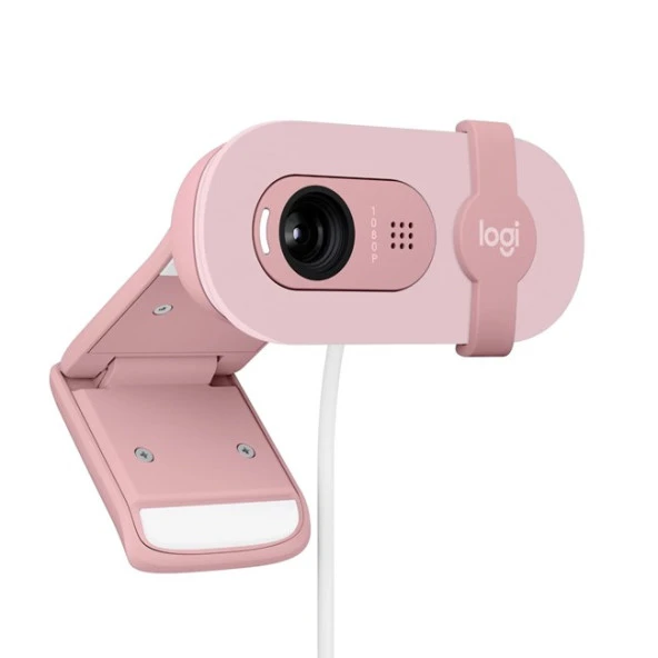 Logitech Brio 100 Webcam Pembe Full HD 960-001623 - 2