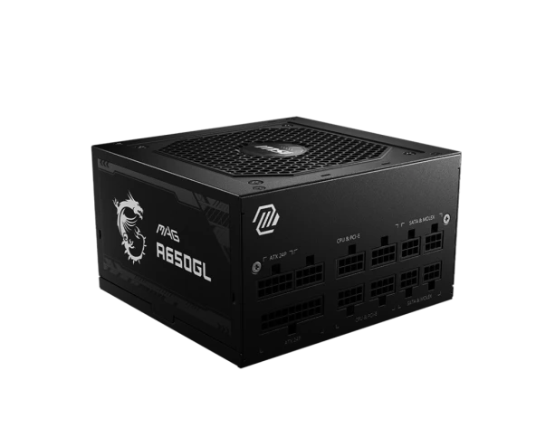 MSI PSU MAG A650GL 650W 80+ GOLD POWER SUPPLY