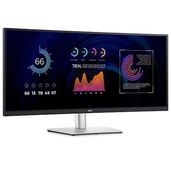 34 DELL P3424WE LED CURVED MONITOR 8MS 60HZ 3440 x 1440 1x DP 1x HDMI MONITOR