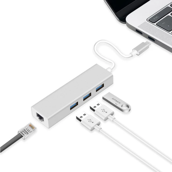 cdg-cnv85 usb 3.0+rj45 usb 3.1 type-c hub