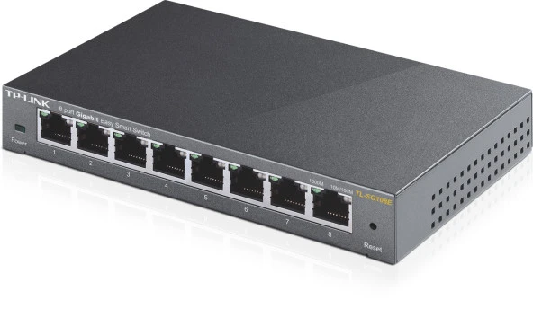 TP-LINK TL-SG108E 8PORT 10/100/1000 YÖNETILEMEZ SWITCH ürün görseli