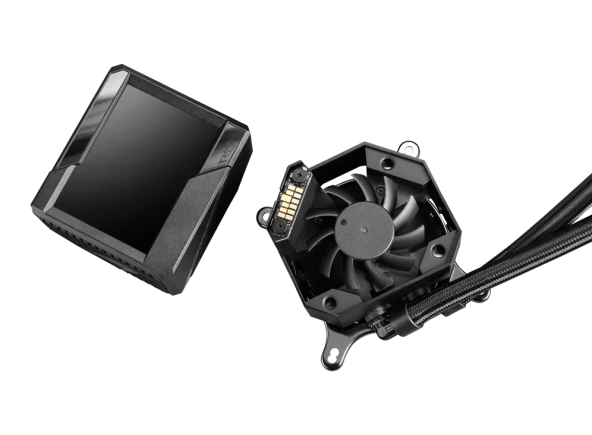 ASUS ROG RYUJIN II 240 V2 OLED AURA SYNC RGB 2X NOCTUA IPPC 2 PWM 120MM FAN SIVI CPU SOĞUTUCUSU V2 - 4