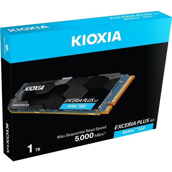 KIOXIA Exceria PLUS G3 1TB NVMe Gen4 M.2 SATA SSD R:5000MB/s W:3900 MB/s