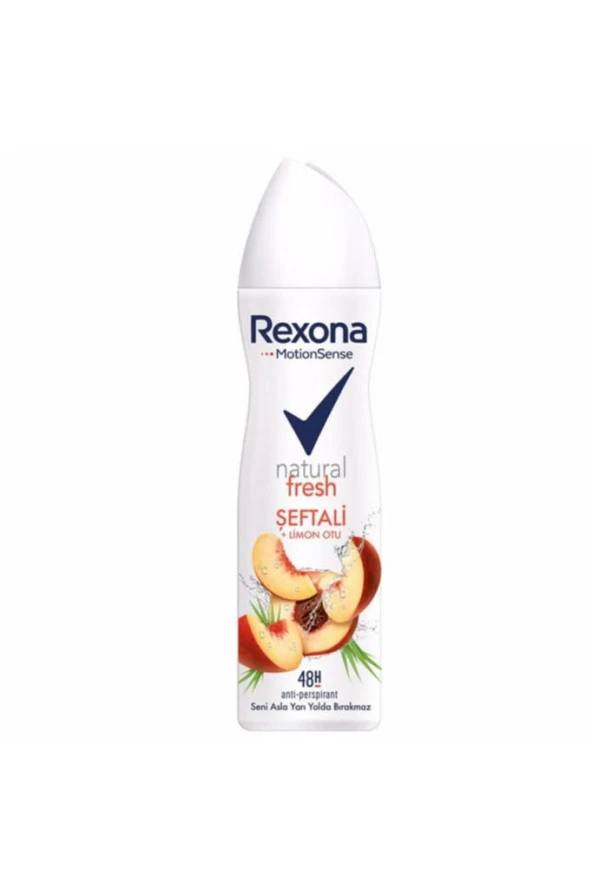 Rexona Natural Fresh Şeftali & Limon Otu 150 Kadın Beyaz Deodorant 150 ml
