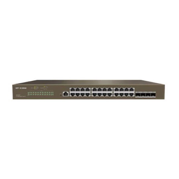 IP-COM G5328P-24-410W 24 PORT GIGABIT+ 4XGB SFP UPLINK L3 YONETILEBILIR 470W POE RACKMOUNT SWITCH