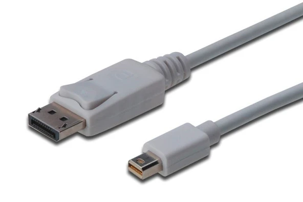 ASSMANN DisplayPort connection cable, mini DP-DP M/M, 3.0m, w/interlock, DP 1.1a AK-340102-030-W