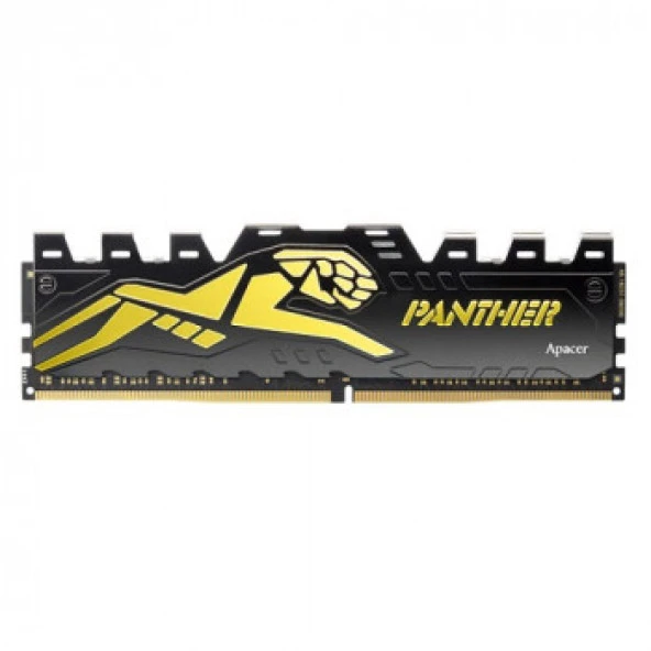 APACER AH4U16G32C28Y7GAA-1 Panther Black-Gold 16GB 1x16GB 3200Mhz CL16 DDR4 Gaming Ram