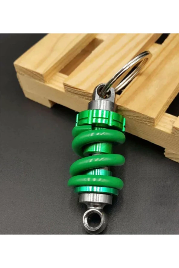 Mega Oto Market Oto Araba Anahtarlık Coilover Ayarlanabilir Yeşil Yaylı Metal