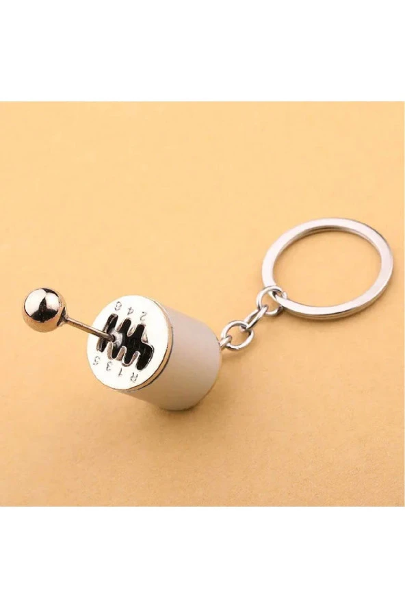 Mega Oto Market Oto Araba Anahtarlık Vites Metal Gri - 2