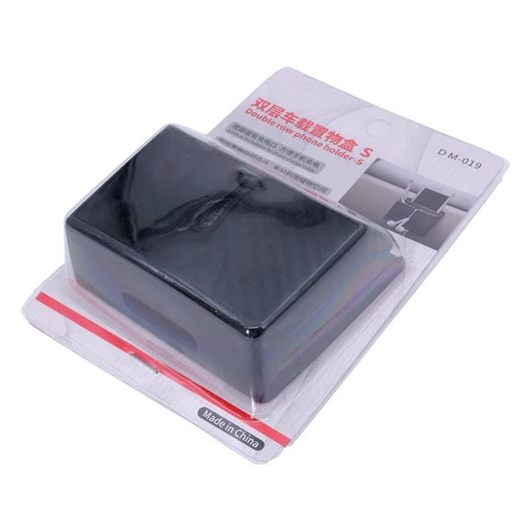 Araç İçi Ceplik Organizer Çift Bölmeli Karbon Desenli Yapışkanlı - Resim 9