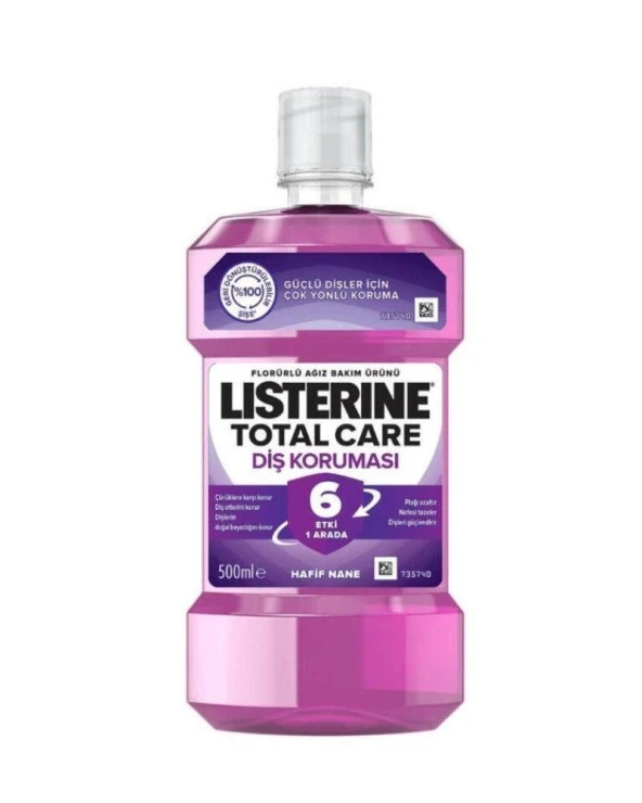 Listerine Total Care 6 Etki 1 Arada Nane Aromalı Ağız Bakım Suyu 500ml