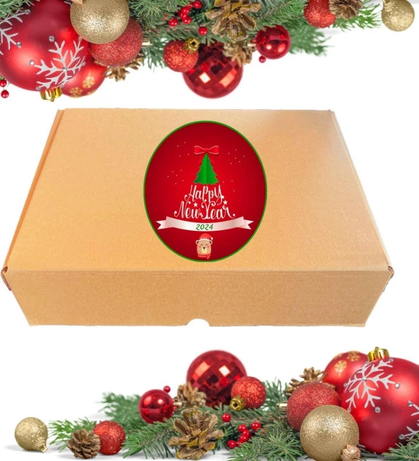 Masaüstü Dore- Altın Konsept Süslü Çam Ağacı 40 cm, Kütüklü Jütlü 25 parça Süs ve Işık - Resim 6