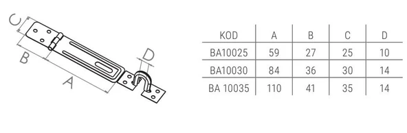 Beşel Sandık Askısı Bakır 30 No - Resim 2