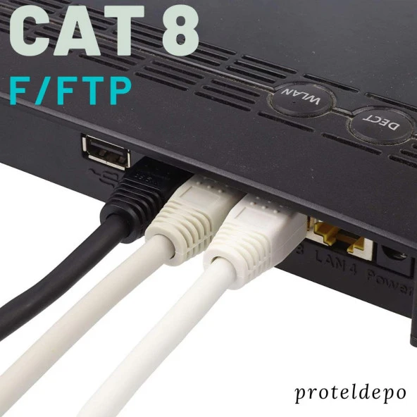 IRENIS CAT8 Kablo F/FTP LSZH Ethernet Network Lan Ağ Kablosu - Resim 8