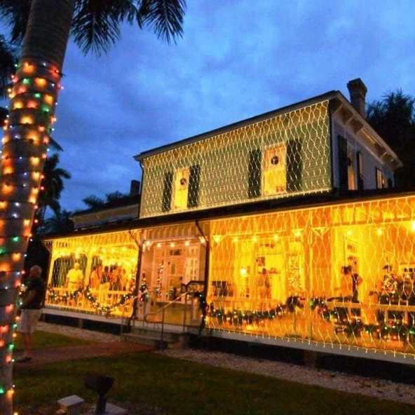 DEKOR DÜĞÜN IŞIKLARI 2X2 m2 AĞ LED IŞIK GÜN IŞIĞI AĞ LED IŞIK EKLEMELİ WARM LİGHT LED 220 VOLT FİŞLİ ürün görseli