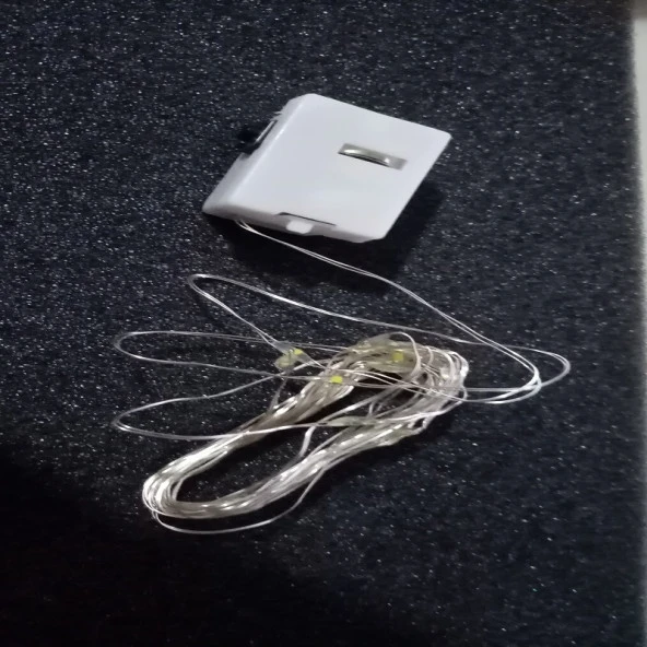 DEKOR DÜĞÜN IŞIKLARI GÜN IŞIĞI LED IŞIK WARM LİGHT HIZLI YAVAŞ SABİT YANAR PİLLİ LED IŞIK 2 METRE - Resim 4