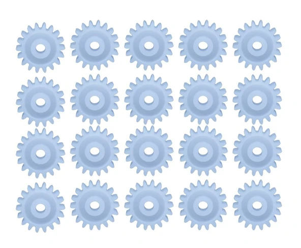 20 li  Plastik  Dişli (9.5X9.5X4.2 İÇ ÇAPI: 2MM)