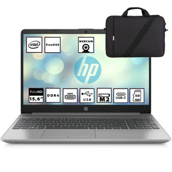 Hp 250 G8 Intel Core I5 1135G7 8gb 512GB SSD 15.6'' Fhd Freedos Taşınabilir Bilgisayar + Hediye Çanta 853U8ES WZ01