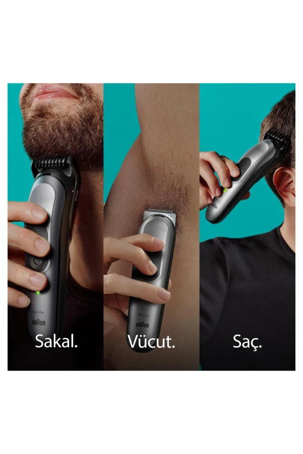 Series 7 MGK7420 Hepsi Bir Arada Şekillendirme Seti, 10u 1 Arada Erkek Bakım Kiti - 6