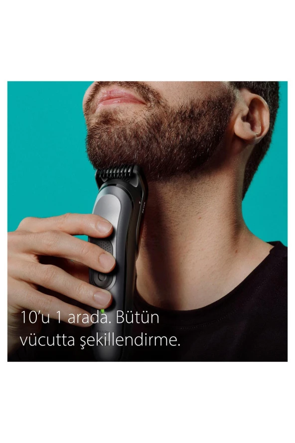 Series 7 MGK7420 Hepsi Bir Arada Şekillendirme Seti, 10u 1 Arada Erkek Bakım Kiti - 7