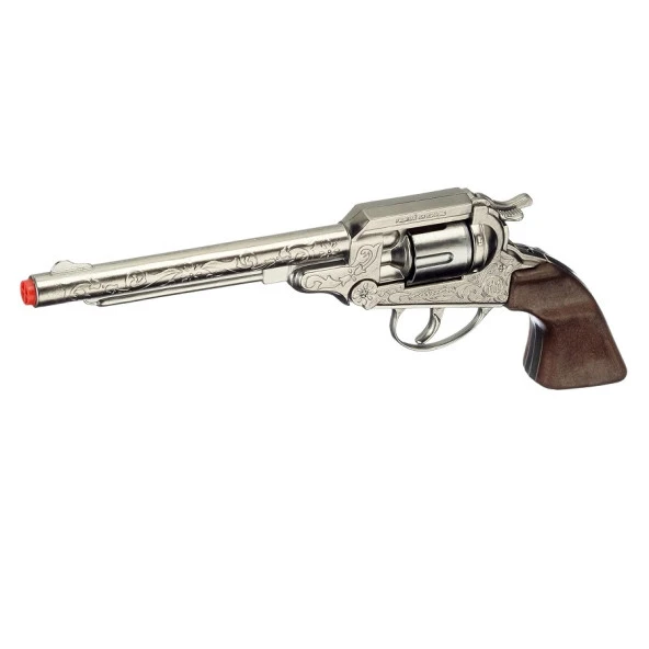 VIP KALİTE BÜYÜK KOVBOY REVOLVER METAL KAPSÜL TABANCASI 8Lİ KAPSÜL KOVBOY TABANCASI OYUNCAK TABANCA ürün görseli
