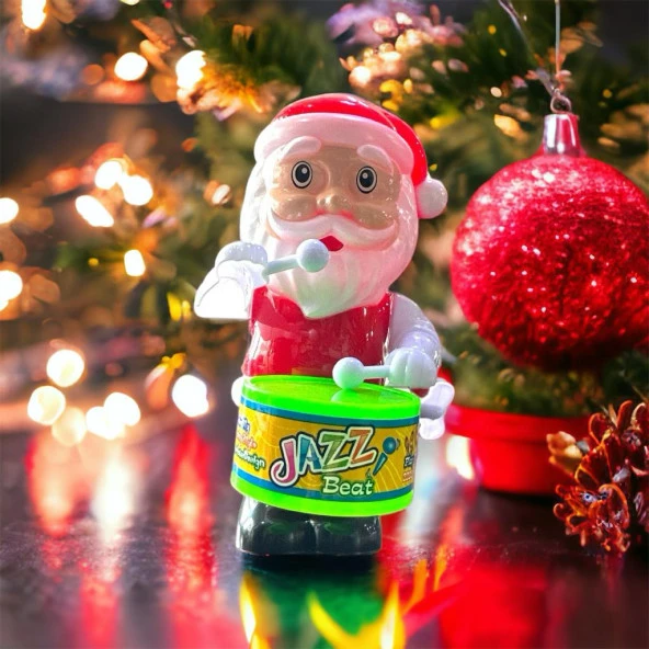 DAVUL ÇALAN NOEL BABA OYUNCAĞI YILBAŞI OYUNCAKLARI YILBAŞI HEDİYELERİ KURMALI DAVUL ÇALAN NOEL BABA ürün görseli