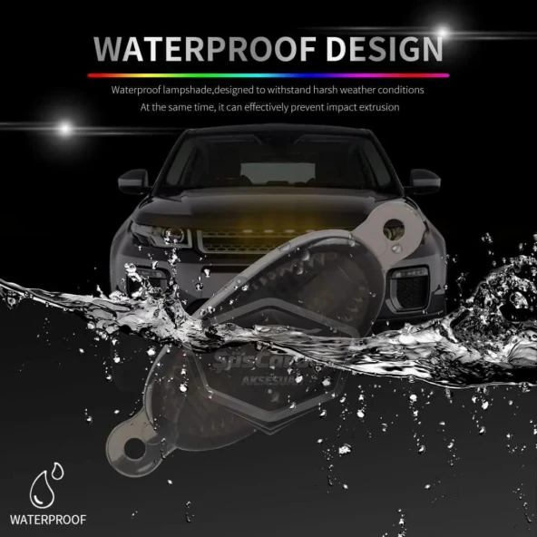 Üniversal Oto RGB Ön Panjur Ledi App Kontrollü Araç Ön Izgara Aydınlatma Off Road Suv Dekoratif Panjur Lambası 4lü 12V - Resim 8