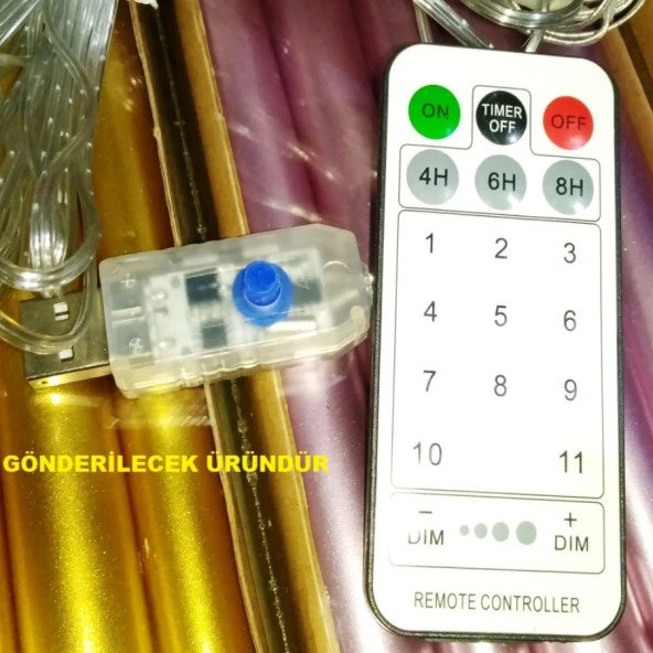 VIP USB 3X2 SALKIM GÜN IŞIĞI + RENKLİ LED IŞIK SU GEÇİRMEZ DIŞ MEKAN IŞIĞI 200 MİCRO DÖKME LED IŞIK - Resim 7