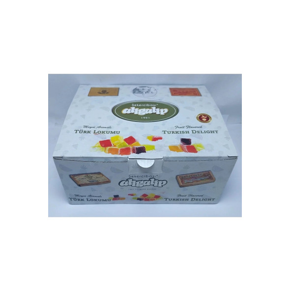 MİNİ MANDALİNA AROMALI LOKUM  100 G X 12 Adet Stant Kutuda - 2