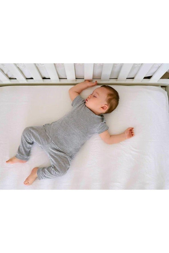 Sheri Home Tekstil Sıvı Geçirmez Sheri Beyaz Bebek Alezi 60X120 Sheri0084 -Güvenli Alişverişin Adresi