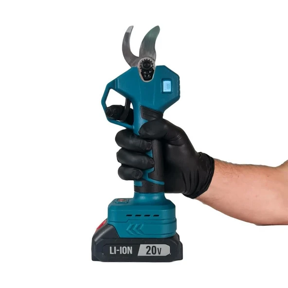 Catpower 1340 Akülü Şarjlı Bağ Makası Bahçe ve Dal Budama Kesme 35mm - Resim 4