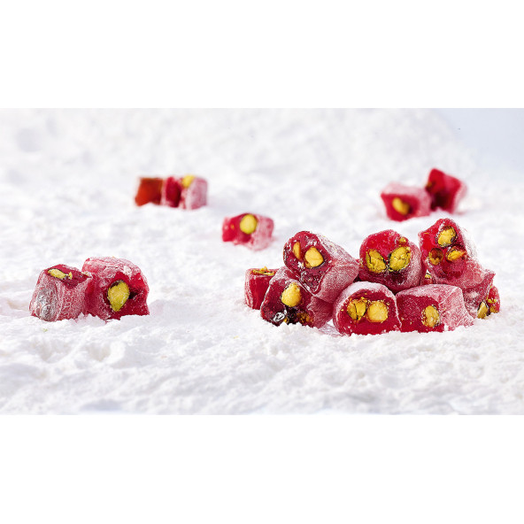 ANTEP FISTIKLI NAR AROMALI MİNİ LOKUM (500 GR) - 2