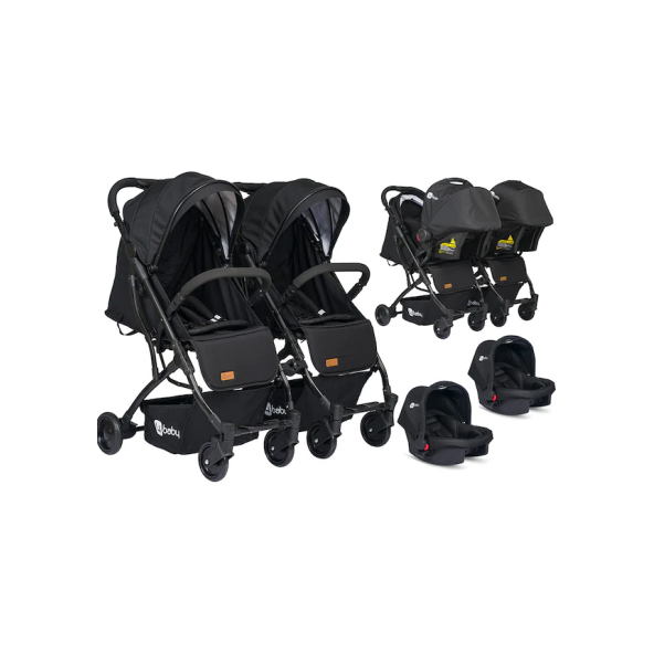 4Baby Drone İkiz Kabin Boy Bebek Arabası Pusetli