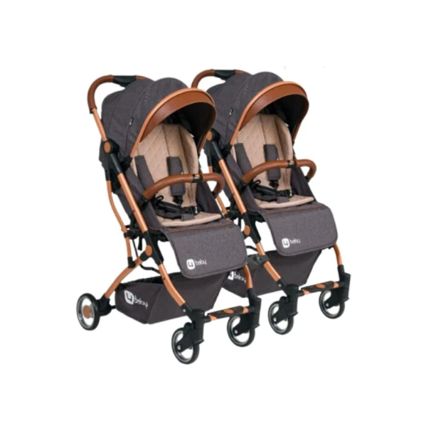 4 Baby Drone Kabin Boy İkiz Bebek Arabası Antrasit