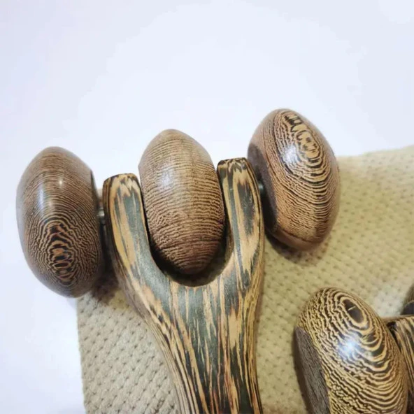 Madero Terapi & Selülit Ahşap Yüz Masaj Rulosu Model 1 - 3