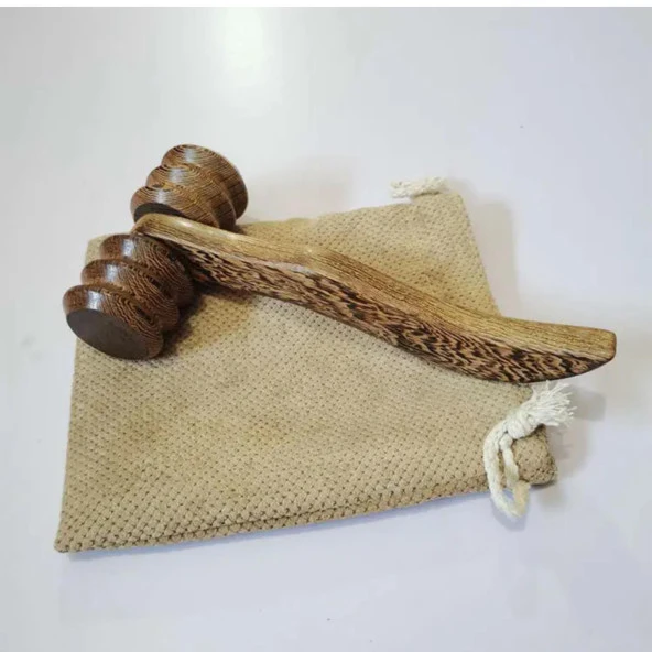 Madero Terapi & Selülit Ahşap Yüz Masaj Rulosu Model 2 - 2