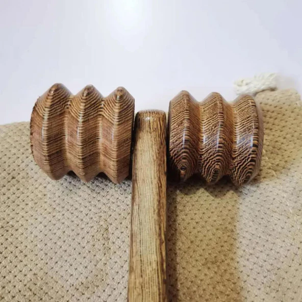 Madero Terapi & Selülit Ahşap Yüz Masaj Rulosu Model 2 - 4