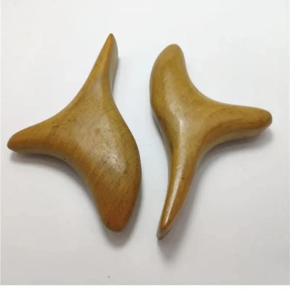 Madero Terapi Ahşap Üçgen Şekilli Masaj Aparatı ürün görseli 1