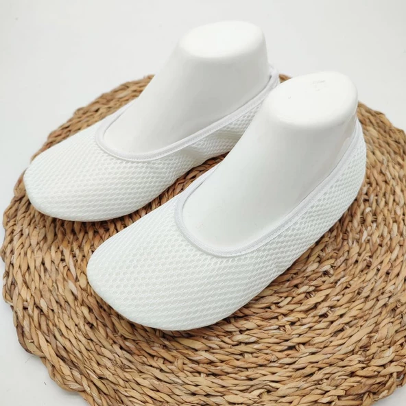 Beyaz Renk Hac Ve Umre Babeti Kaymaz Taban - 8