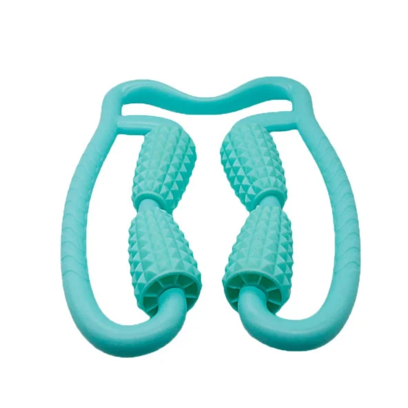 Selülit Masaj Rulosu 4 Topuzlu Masaj Aparatı Yeşil Renk - Resim 2