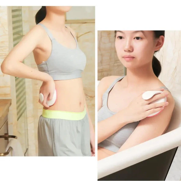 Selülit Masaj Fırçası Vücut Masaj Aleti Pembe Renk - Resim 3