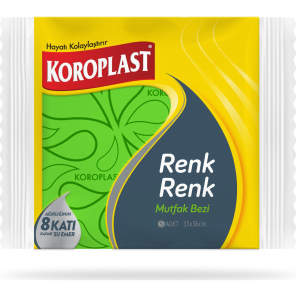 Koroplast Renk Renk Mutfak Bezi 5 Li