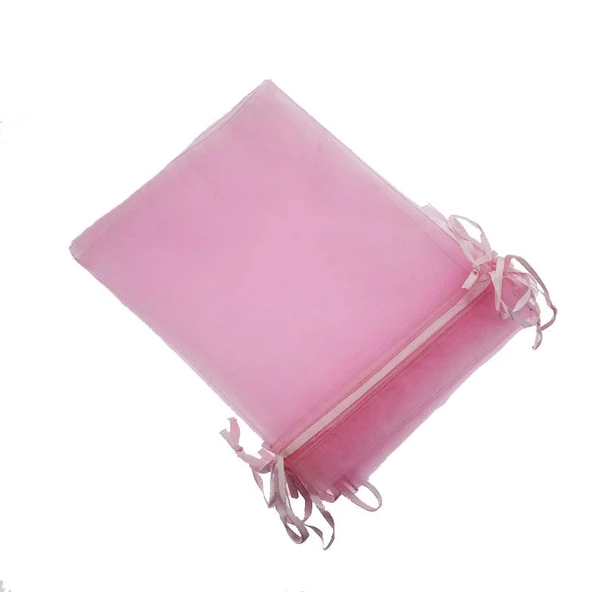 25 Adet 14x19cm Düz Organze Kese - 2