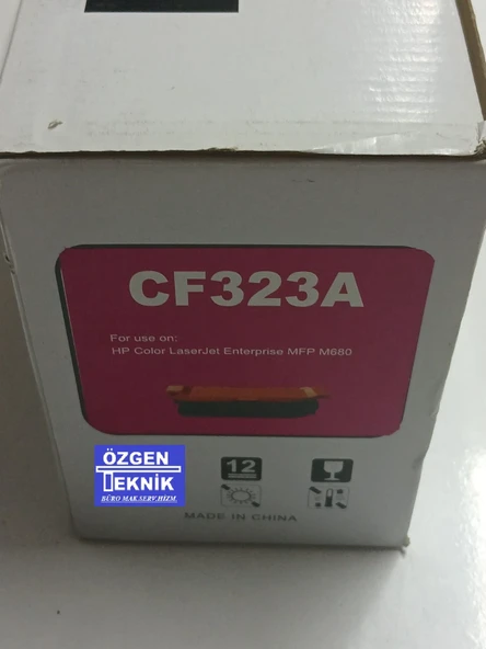 HP CF323A,(ÇİPLİ,16.5K)KIRMIZI MUADİL TONER(SIFIR) - 2