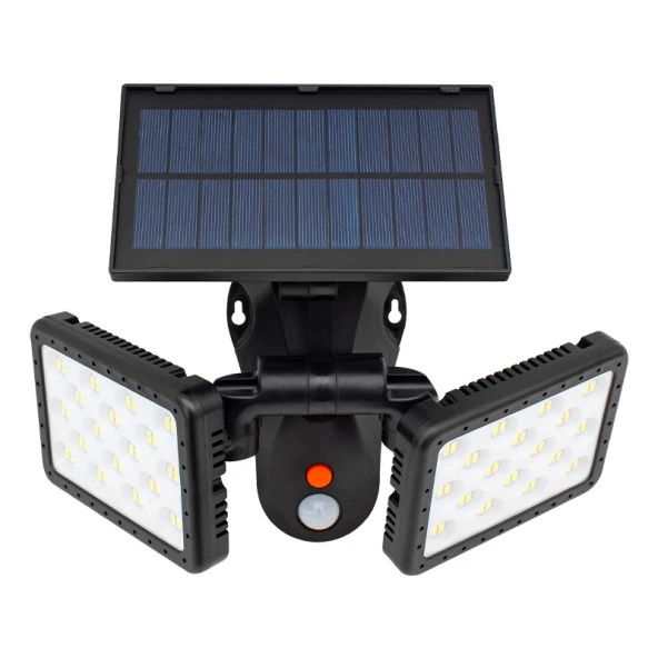 W770A SENSÖRLÜ 144 SMD LEDLİ SOLAR AYDINLATMALI DUVAR LAMBASI (4353)